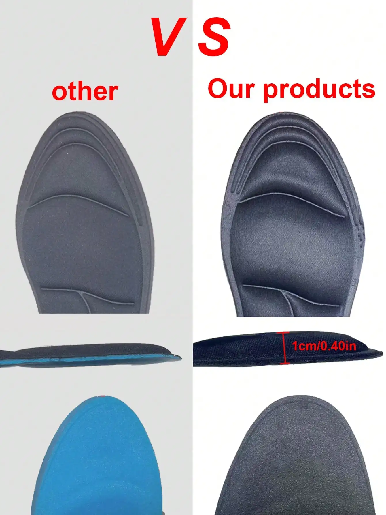 2 Pairs 5D Memory Foam Shoe In - مراجعة Women'S Shoes High Arch Support وسعره