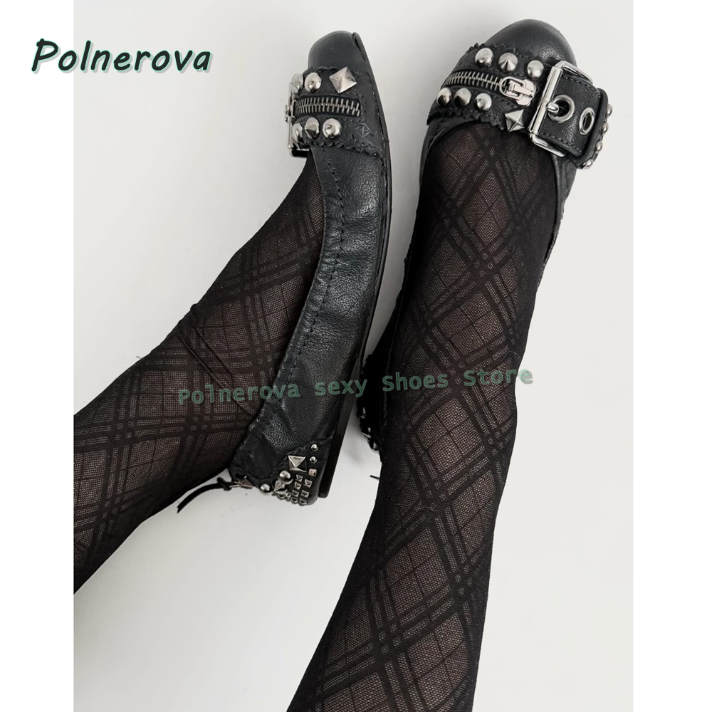 Rivet Belt Buckle Mary Jane Sh - مراجعة Shoes Women Pumps وسعره
