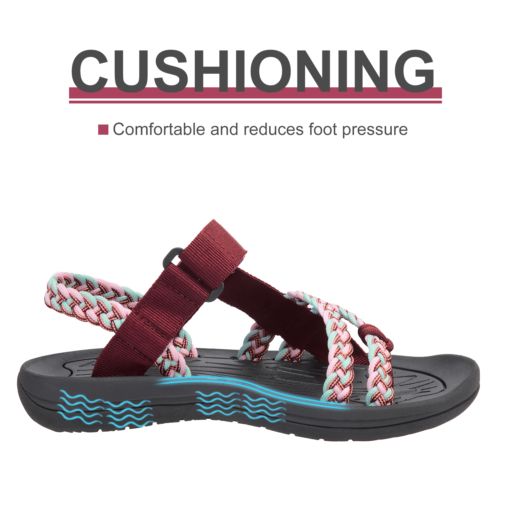 GOLDEN CAMEL Hiking Sandals fo - مراجعة Women'S Shoes With Arch Support وسعره