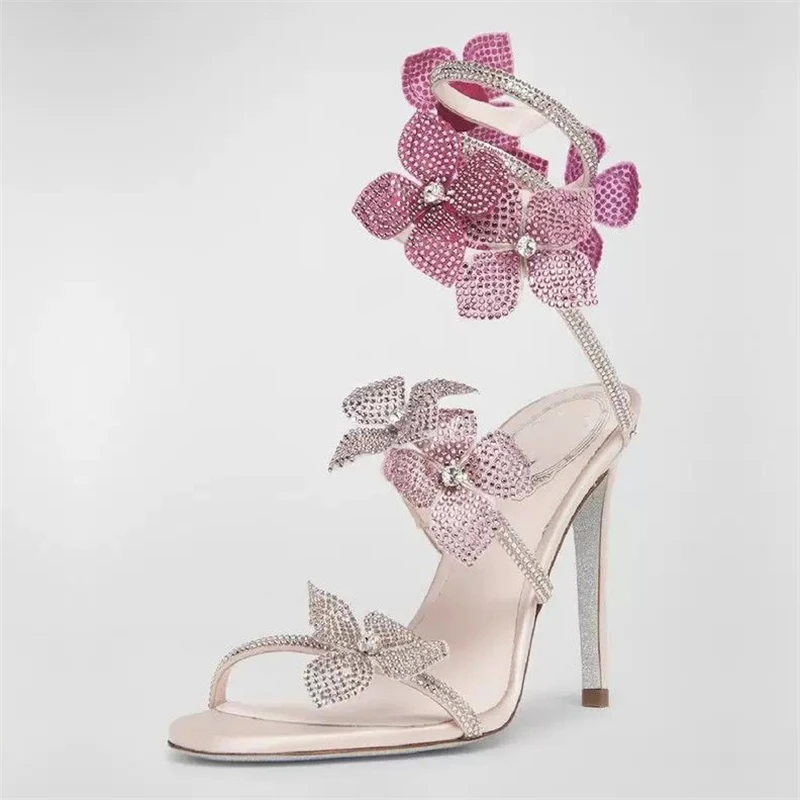 Eilyken Sexy CRYSTAL Flower Th - مراجعة Women'S Shoes Quality وسعره