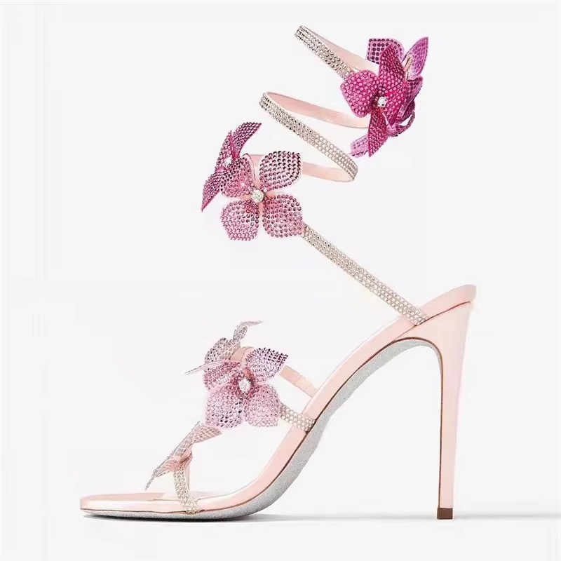 Eilyken Sexy CRYSTAL Flower Th - مراجعة Women'S Shoes Quality وسعره