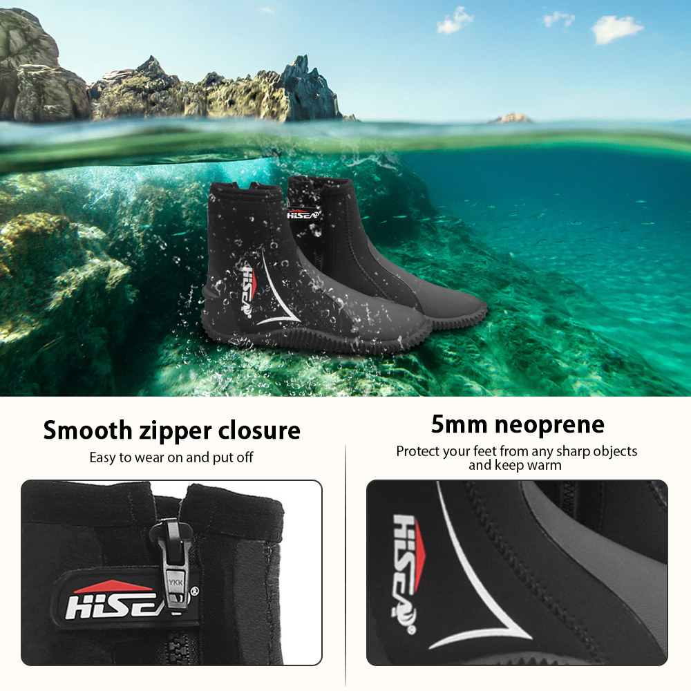 5mm Neoprene Dive Boots Wetsui - مراجعة Women'S Shoes Neuropathy وسعره