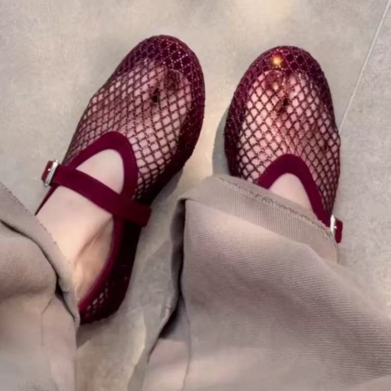 Hollow Rhinestone Baotou Sanda - مراجعة Shoes Women Pumps وسعره