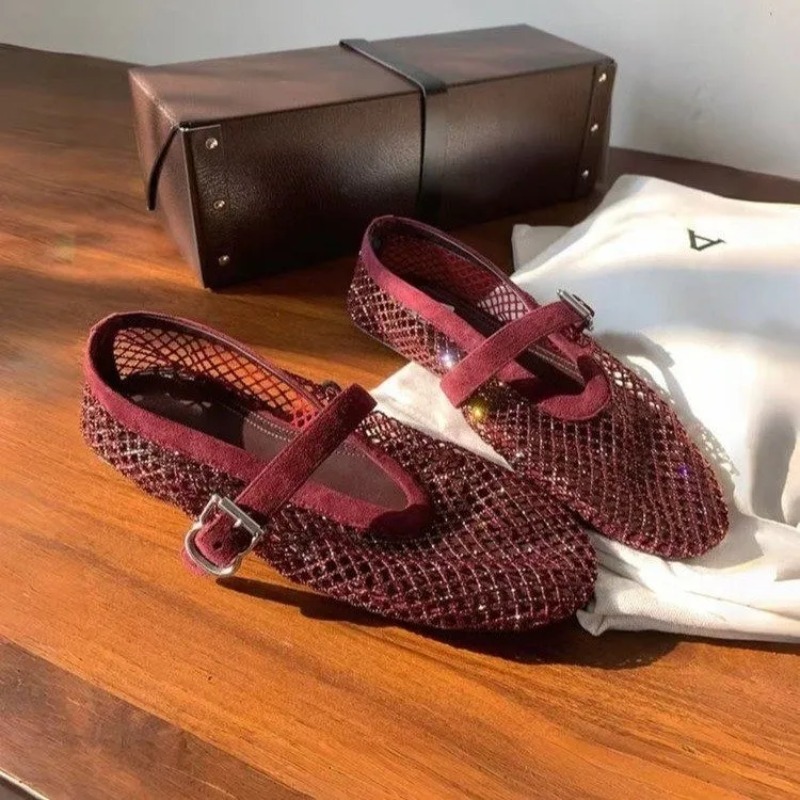 Hollow Rhinestone Baotou Sanda - مراجعة Shoes Women Pumps وسعره