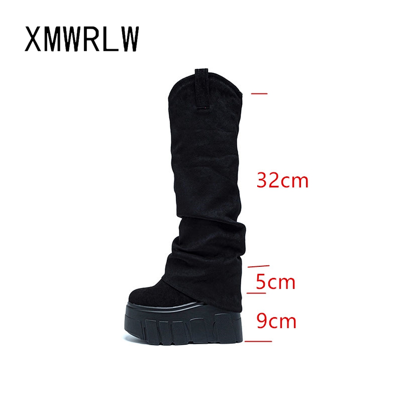 XMWRLW 2025 Autumn Winter Wome - مراجعة Knee High Boots Women وسعره