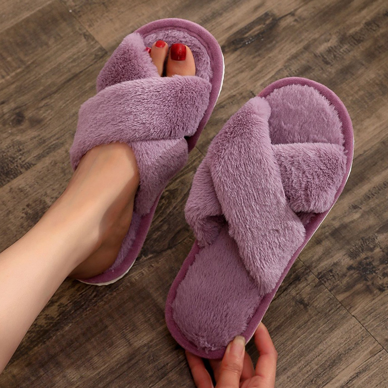 Autumn Winter Fluffy Fur Slipp - مراجعة Women'S Shoes For Fall وسعره