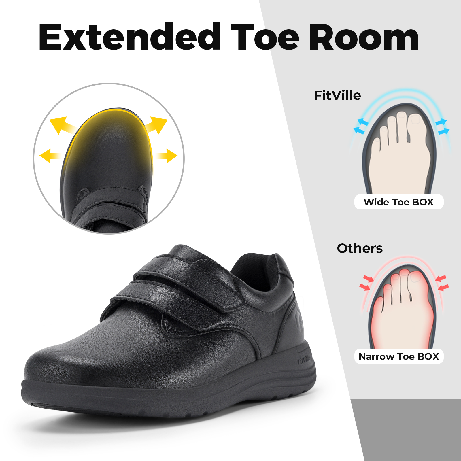 FitVille Leather Women's Shoes - مراجعة Women'S Shoes With Arch Support وسعره