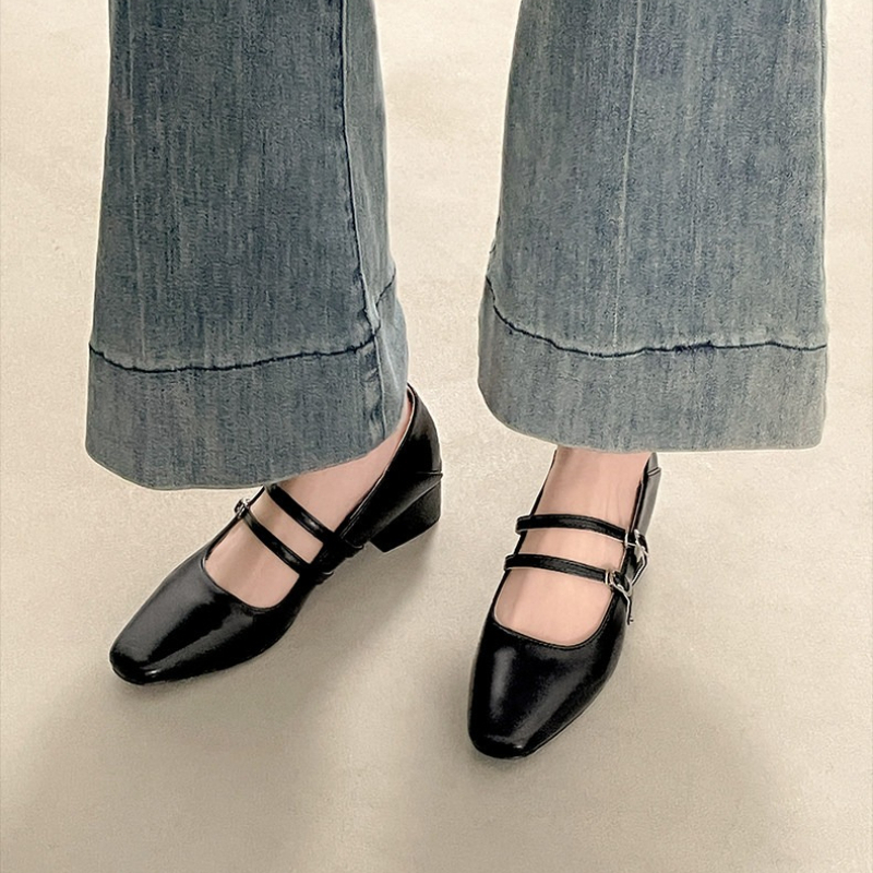 Square Toe Low Heel Women Silv - مراجعة Shoes Women Pumps وسعره