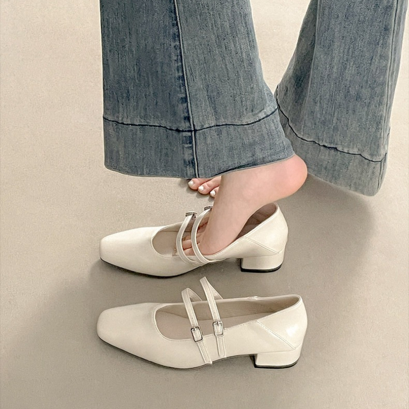 Square Toe Low Heel Women Silv - مراجعة Shoes Women Pumps وسعره