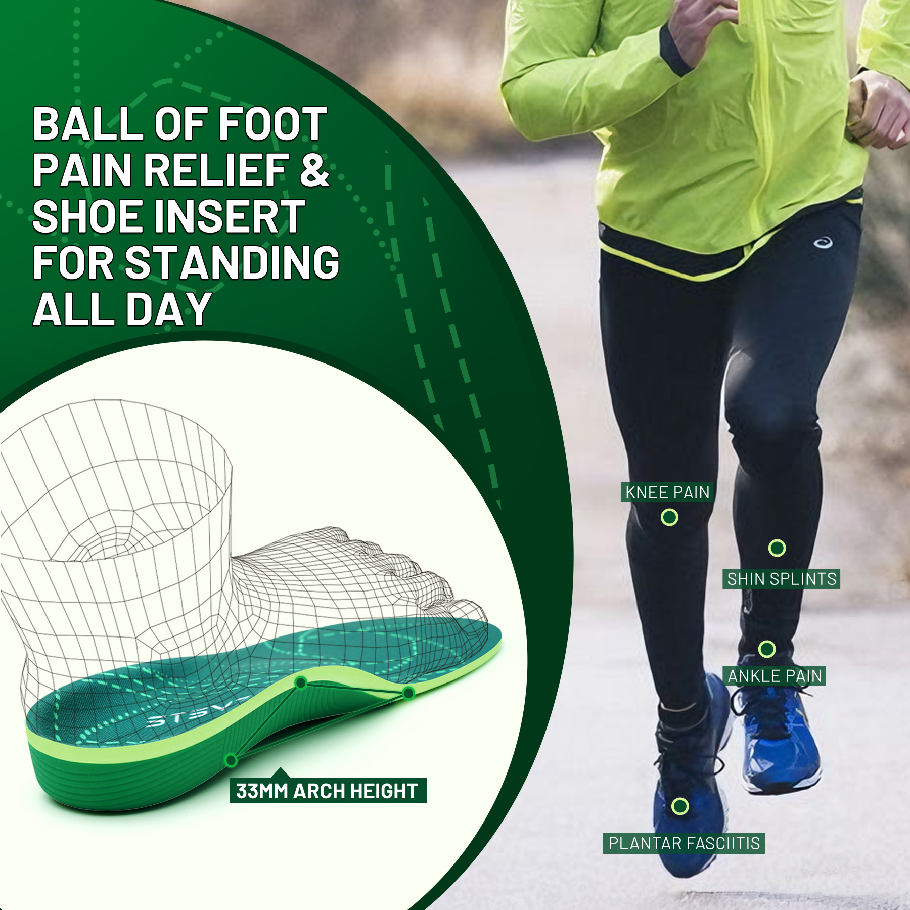 Plantar Fasciitis Relief Ortho - مراجعة Women'S Shoes High Arch Support وسعره