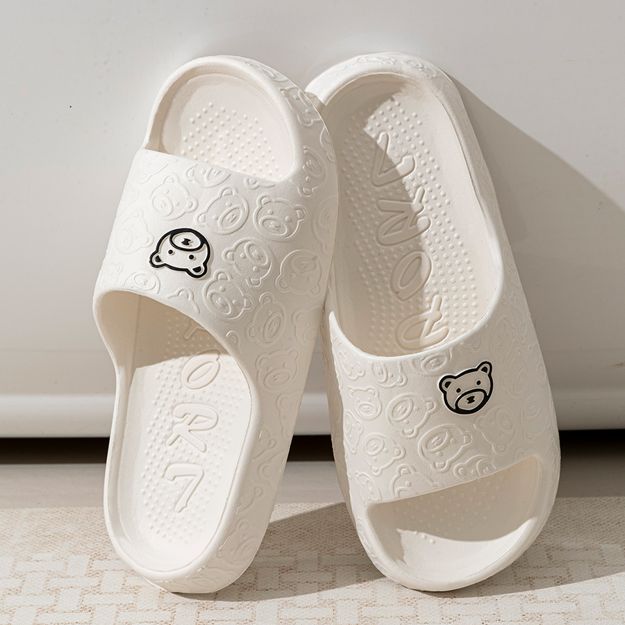 Printting Cute Bear Women Slip - مراجعة Women'S Shoes Neuropathy وسعره