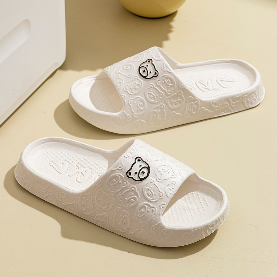 Printting Cute Bear Women Slip - مراجعة Women'S Shoes Neuropathy وسعره