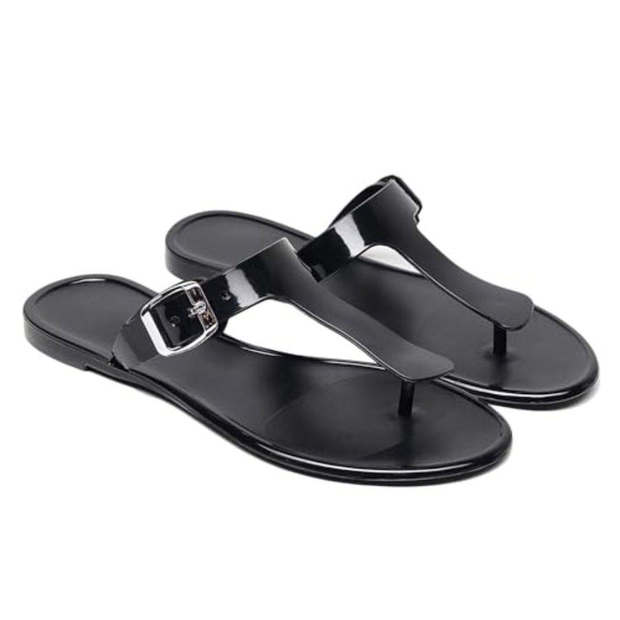 Womens Sandals Jelly Shoes Fli - مراجعة Thong Flat Sandal وسعره