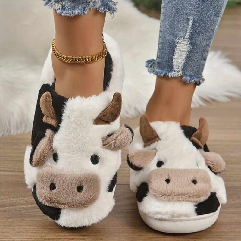 Soft Cow Slippers for Women -  - مراجعة Women'S Shoes For Fall وسعره