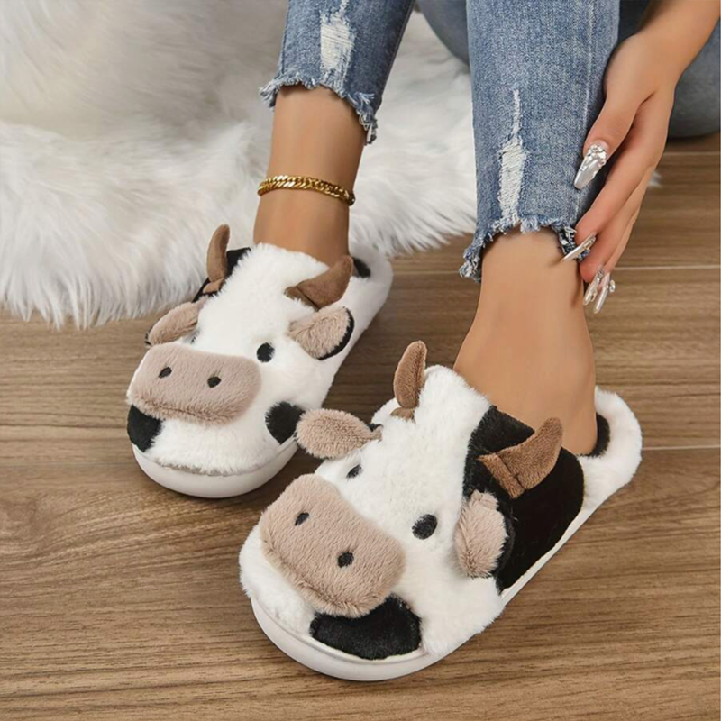 Soft Cow Slippers for Women -  - مراجعة Women'S Shoes For Fall وسعره