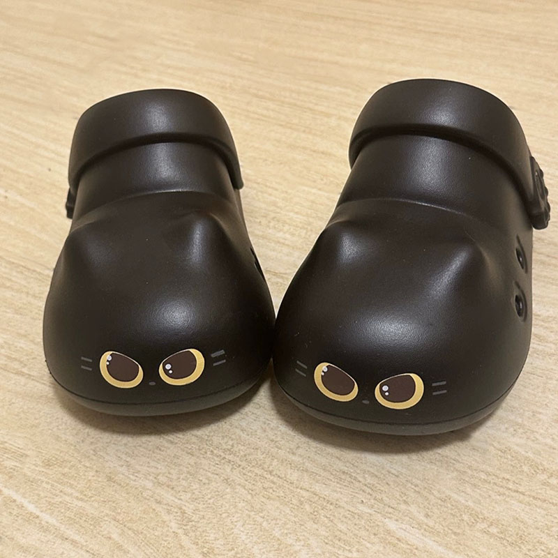 New creative black cat slipper - مراجعة Women Shoes Mules وسعره