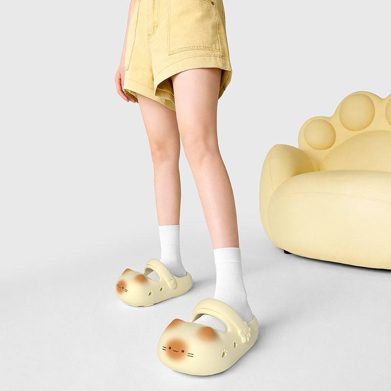 New creative black cat slipper - مراجعة Women Shoes Mules وسعره