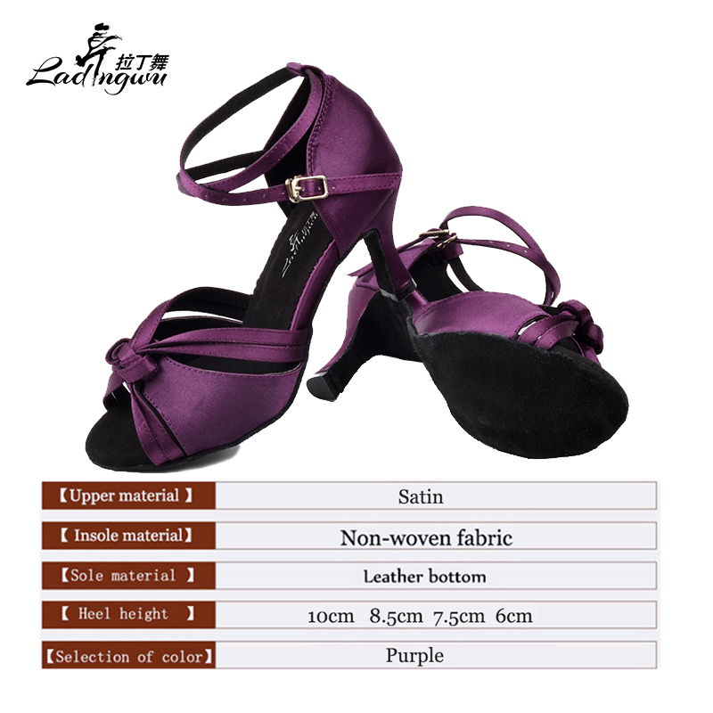 Ladingwu  Purple Ribbon Knot L - مراجعة Women'S Shoes Z وسعره