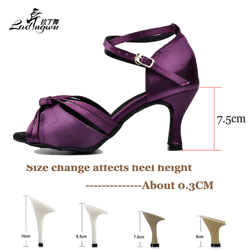 Ladingwu  Purple Ribbon Knot L - مراجعة Women'S Shoes Z وسعره